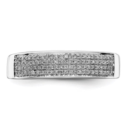 Sterlingsilber Rhodiniert Diamant Herren Ring