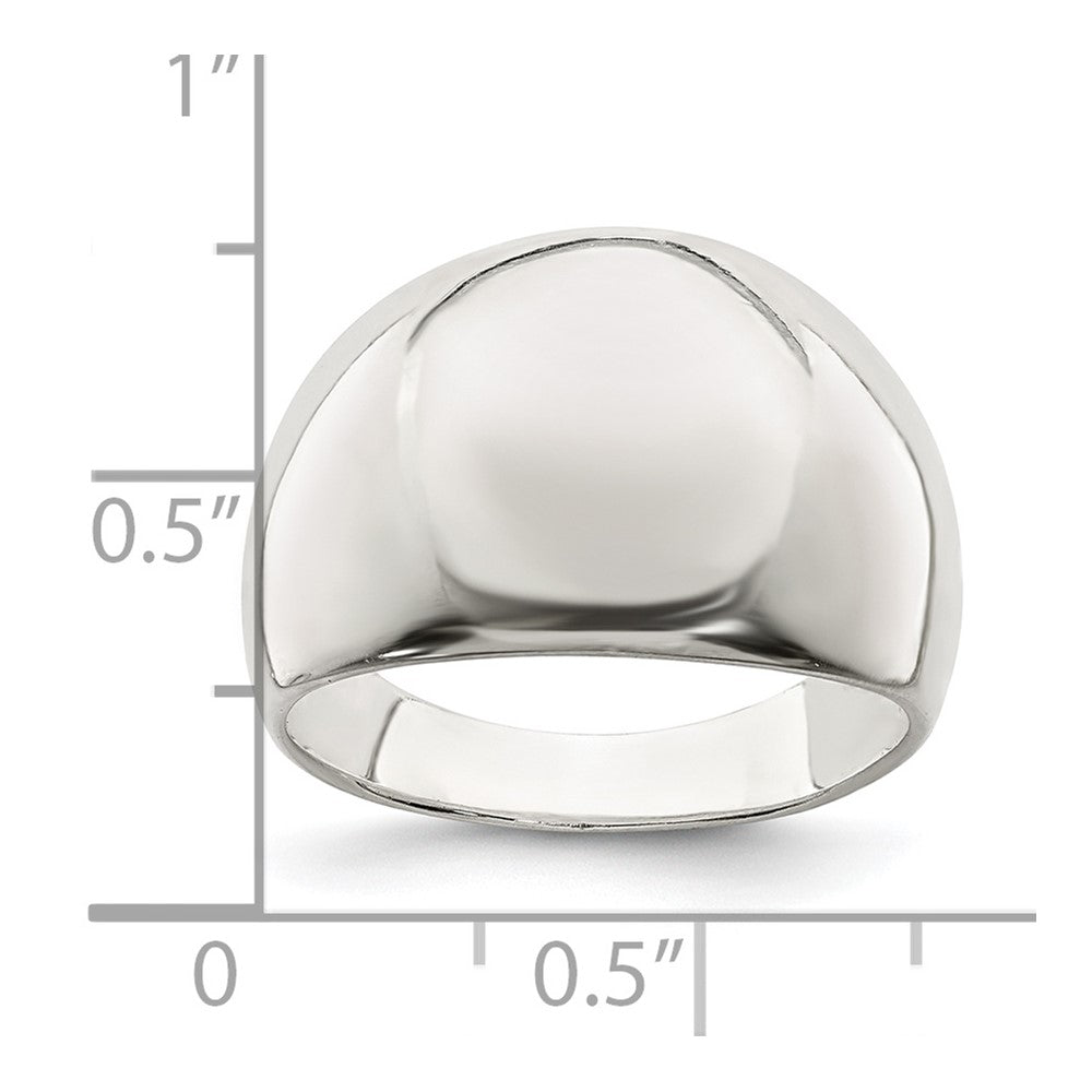 Sterlingsilber Poliert Cigar Ring