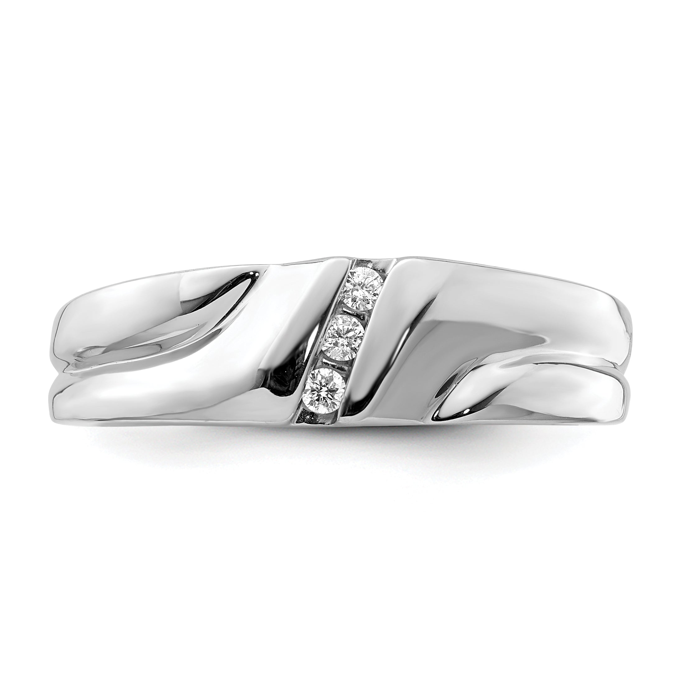 Sterlingsilber Rhodiniert Diamant Herren Ring