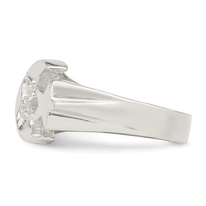 Sterlingsilber Mond & Stern Ring