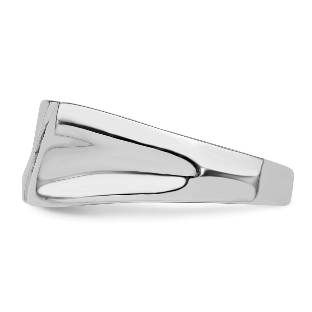 Sterlingsilber Rhodiniert Diamant Herren Ring