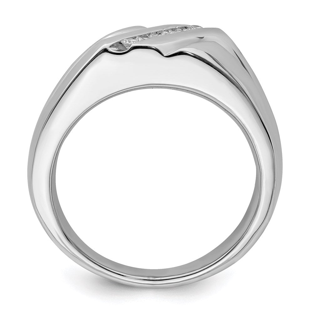 Sterlingsilber Rhodiniert Diamant Herren Ring