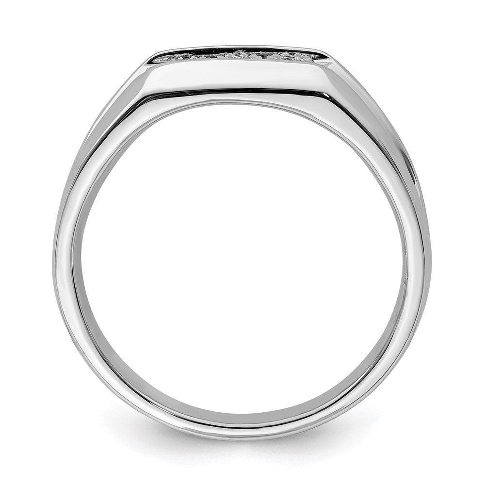 Sterlingsilber Rhodiniert Diamant Herren Ring