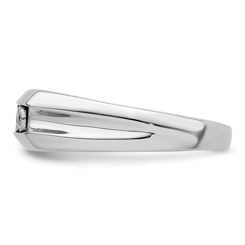 Sterlingsilber Rhodiniert Diamant Herren Ring