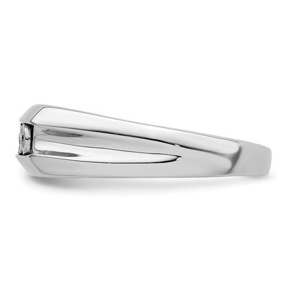 Sterlingsilber Rhodiniert Diamant Herren Ring