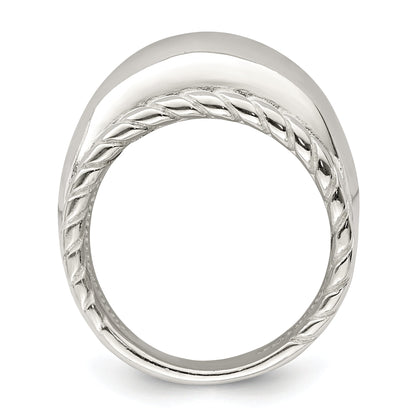 Sterlingsilber Gedreht Kuppel Ring