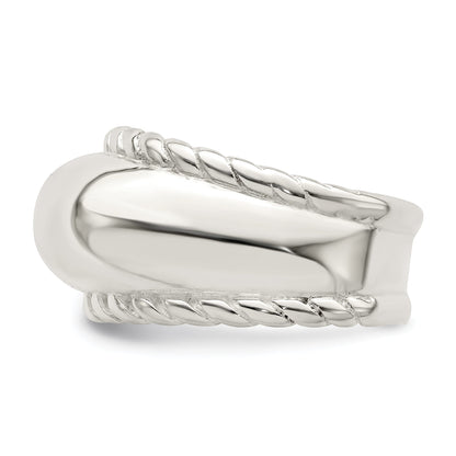 Sterlingsilber Gedreht Kuppel Ring
