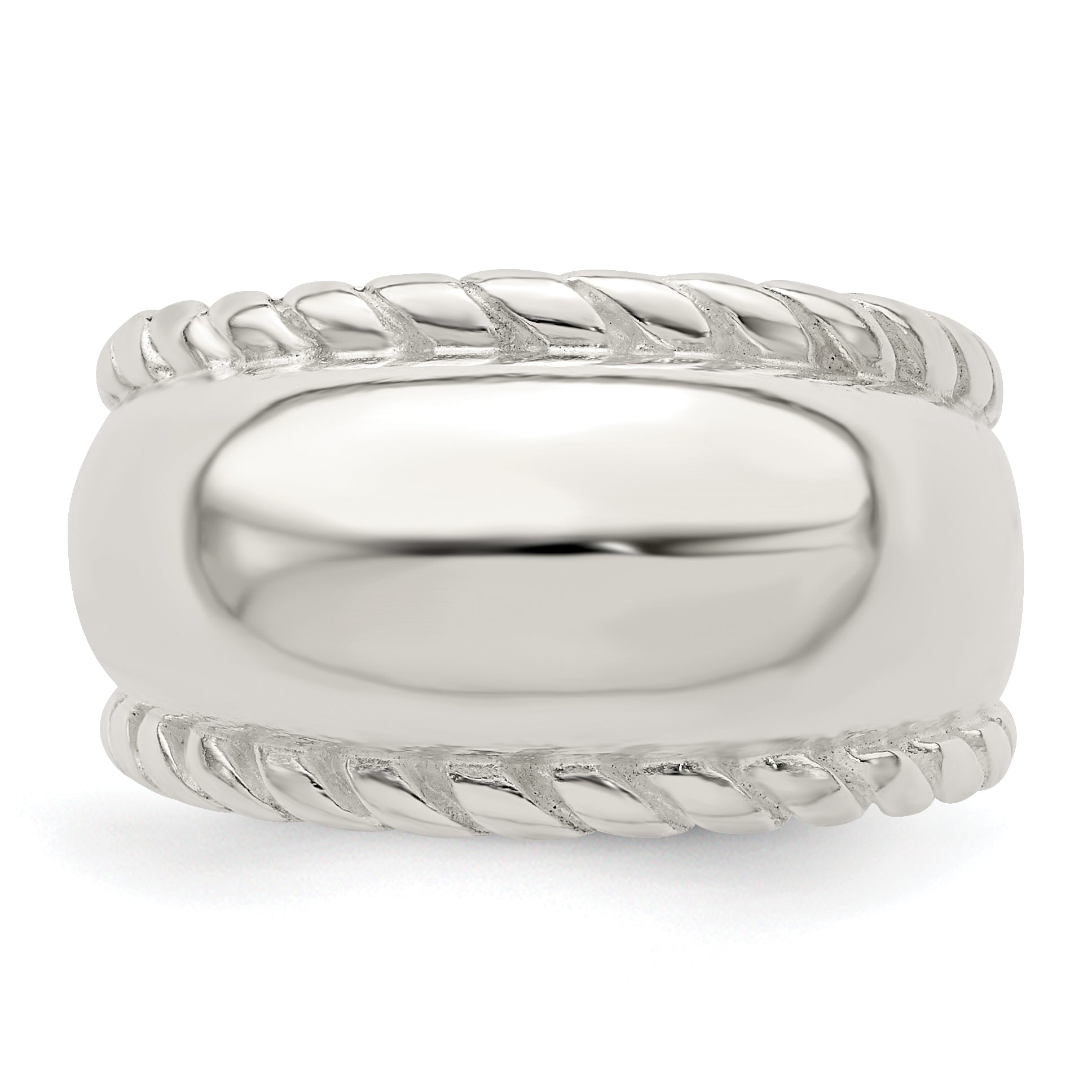 Sterlingsilber Gedreht Kuppel Ring