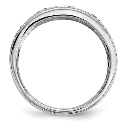 Sterlingsilber Schwarz/white Diamant Ring