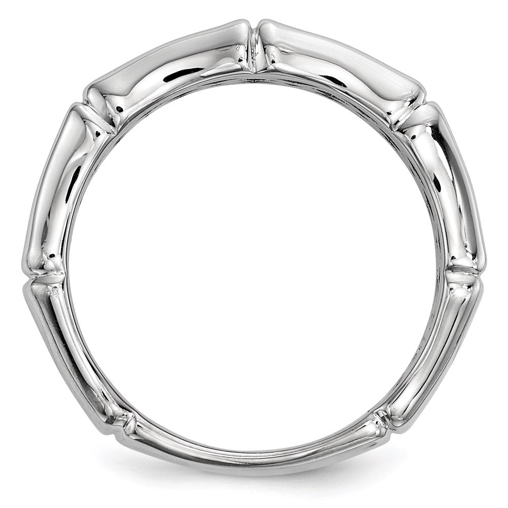 Sterlingsilber Weiß Nacht Rhodiniert Schwarz Diamant Herren Ring