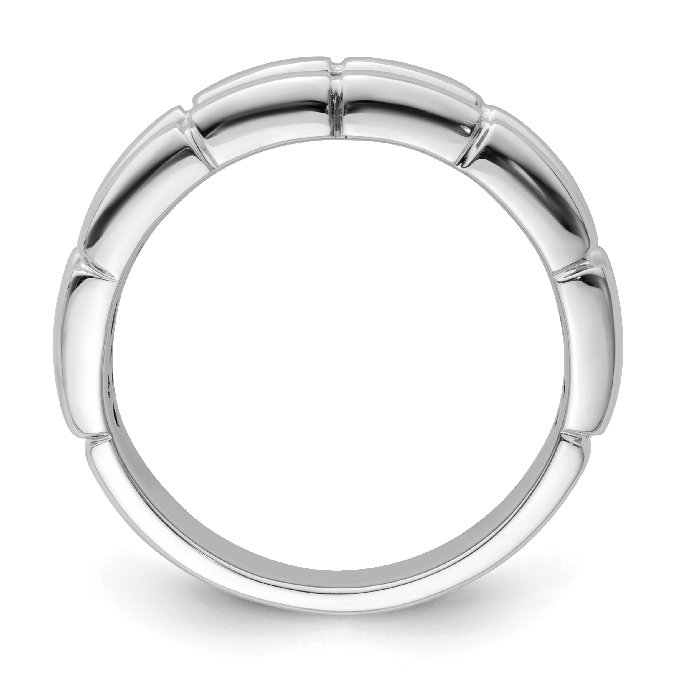 Sterlingsilber Weiß Nacht Rhodiniert und Schwarz Diamant Herren Ring