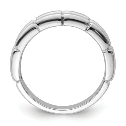 Sterlingsilber Weiß Nacht Rhodiniert und Schwarz Diamant Herren Ring
