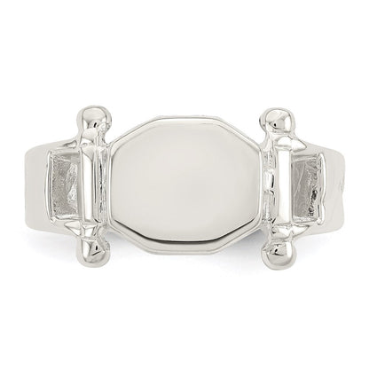 Sterlingsilber Fantasie Siegel Ring (size 8 Nur)