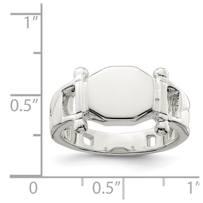 Sterlingsilber Fantasie Siegel Ring (size 8 Nur)