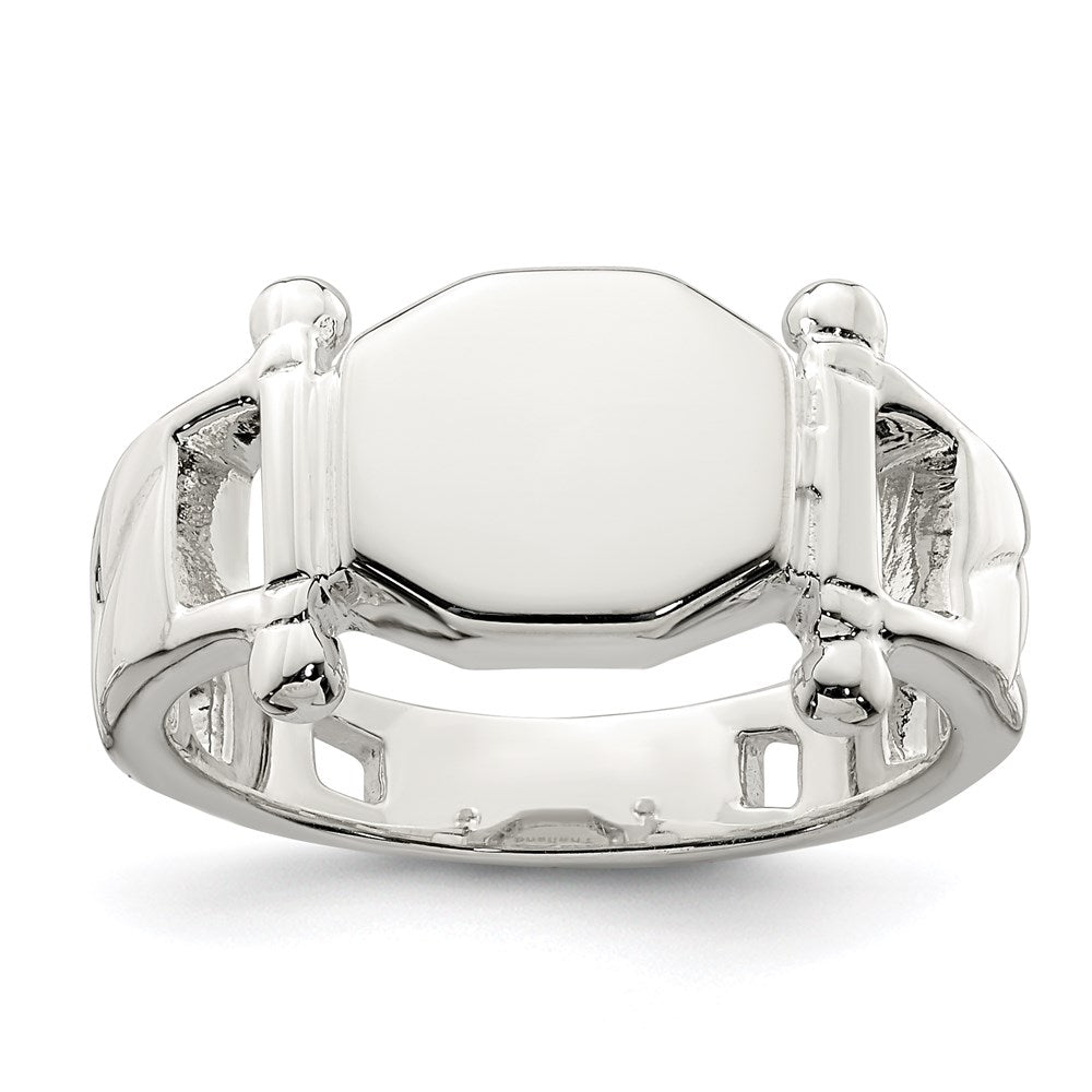 Sterlingsilber Fantasie Siegel Ring (size 8 Nur)