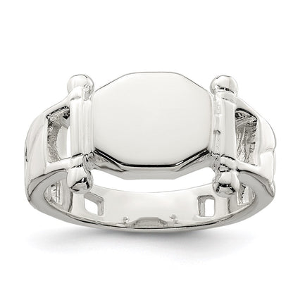 Sterlingsilber Fantasie Siegel Ring (size 8 Nur)