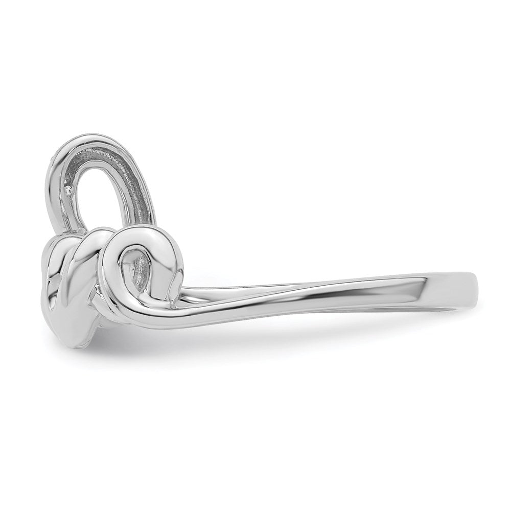 Sterlingsilber Rhodiniert Diamant Liebe Ring