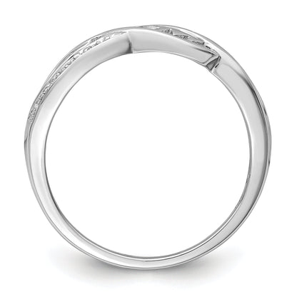 Sterlingsilber Rhodiniert Diamant Herz Mama Ring