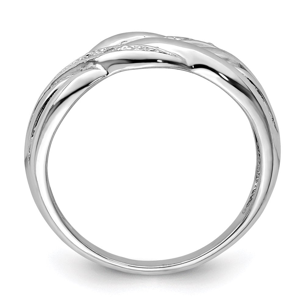 Sterlingsilber Rhodiniert Diamant Ring