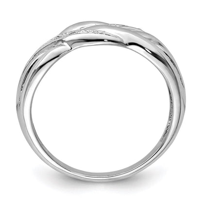 Sterlingsilber Rhodiniert Diamant Ring