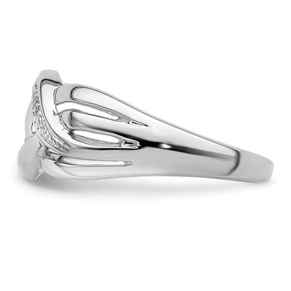 Sterlingsilber Rhodiniert Diamant Ring