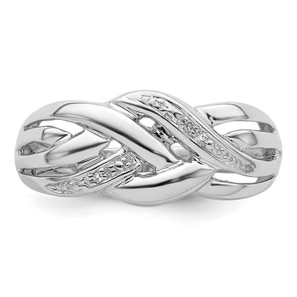 Sterlingsilber Rhodiniert Diamant Ring