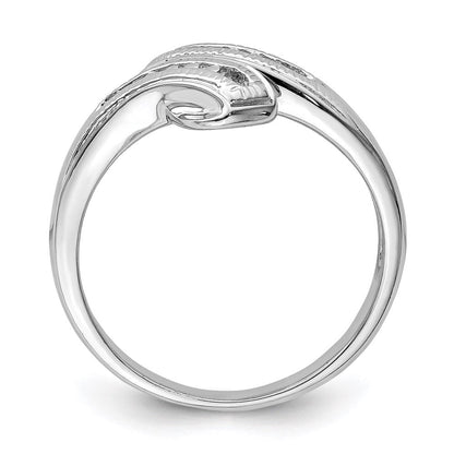 Sterlingsilber Rhodiniert Diamant Ring