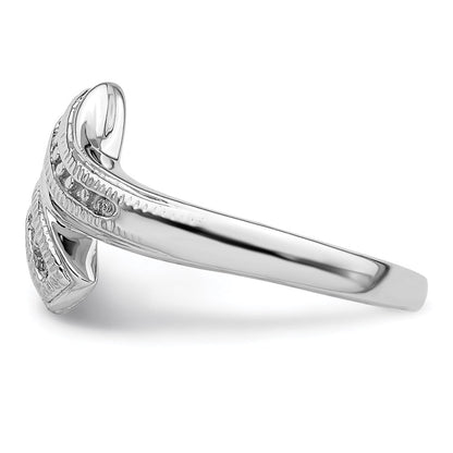 Sterlingsilber Rhodiniert Diamant Ring