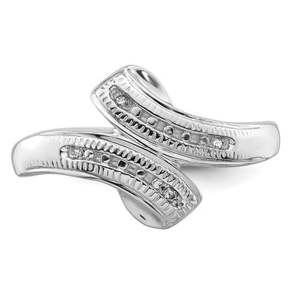 Sterlingsilber Rhodiniert Diamant Ring