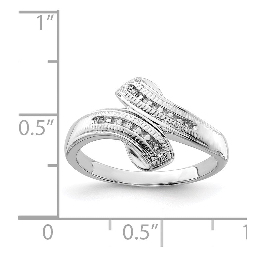 Sterlingsilber Rhodiniert Diamant Ring