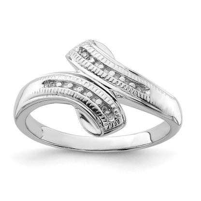 Sterlingsilber Rhodiniert Diamant Ring