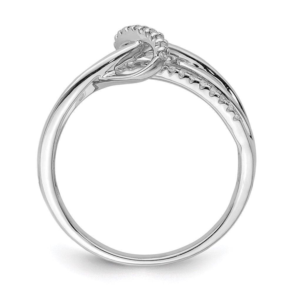 Sterlingsilber Rhodiniert Diamant Mode Ring