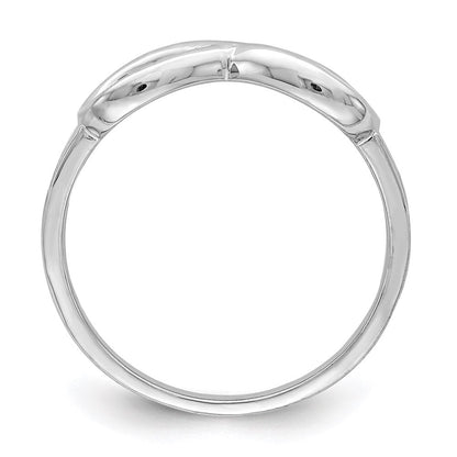 Sterlingsilber Rhodiniert Unendlichkeit Ring