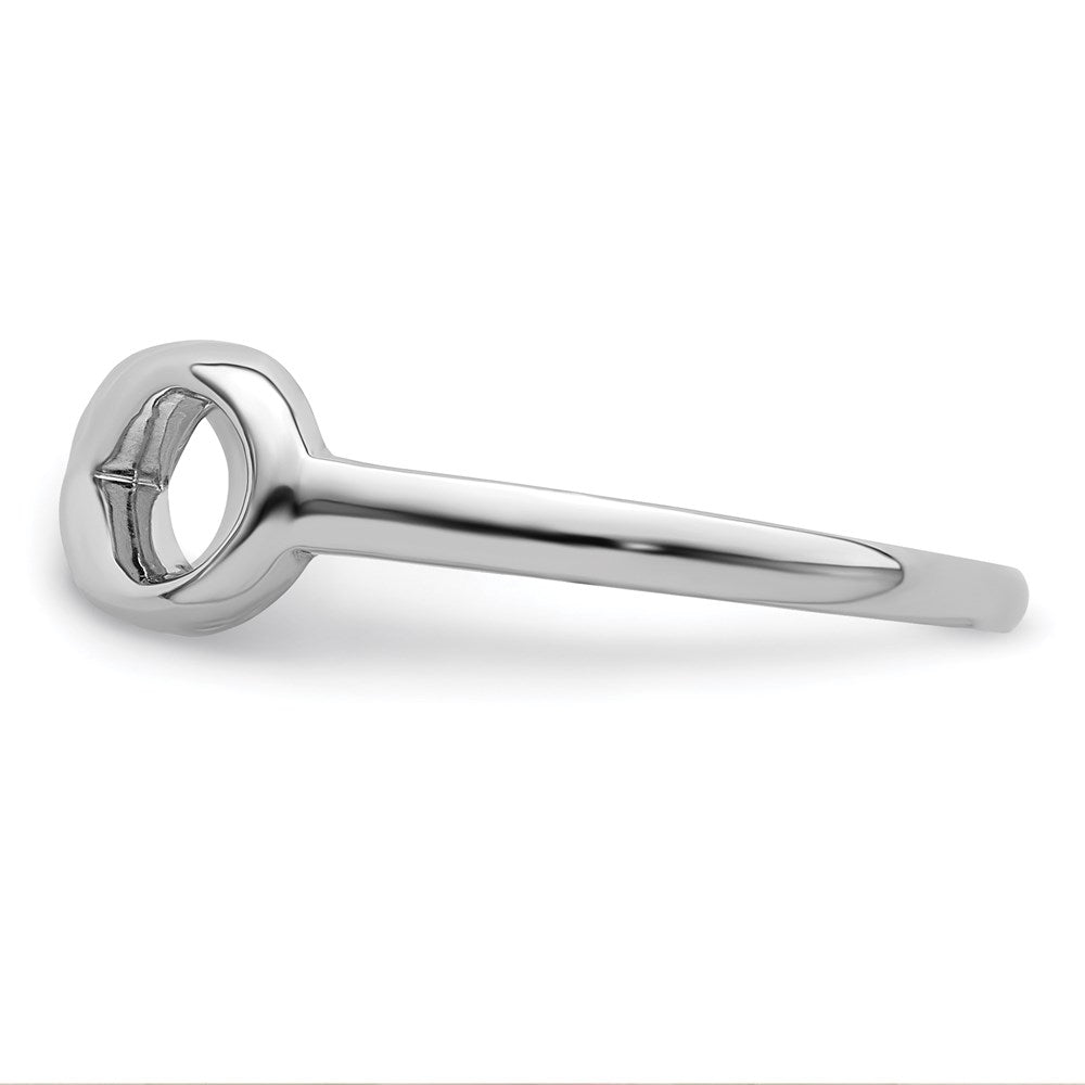 Sterlingsilber Rhodiniert Unendlichkeit Ring