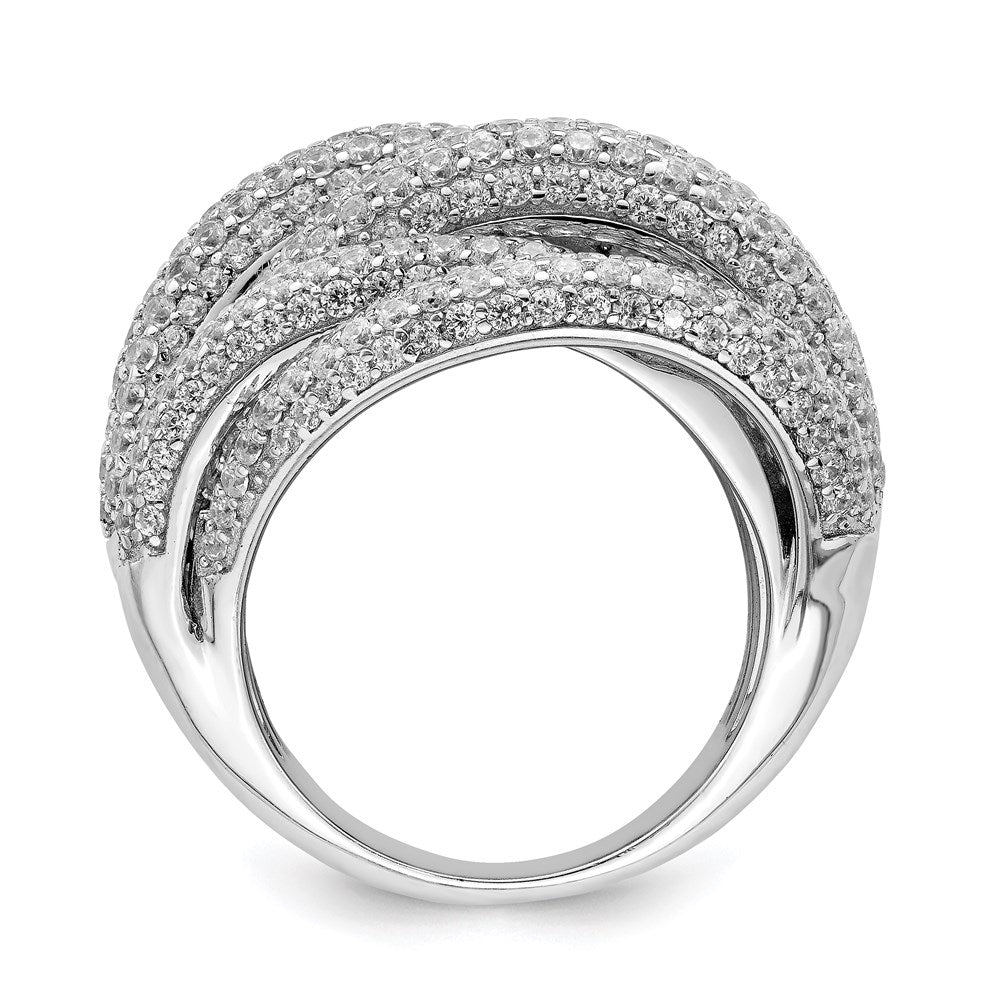 Sterlingsilber Schimmernd Rhodiniert 536 Stein Pavé‚äö Zirkonia Ring