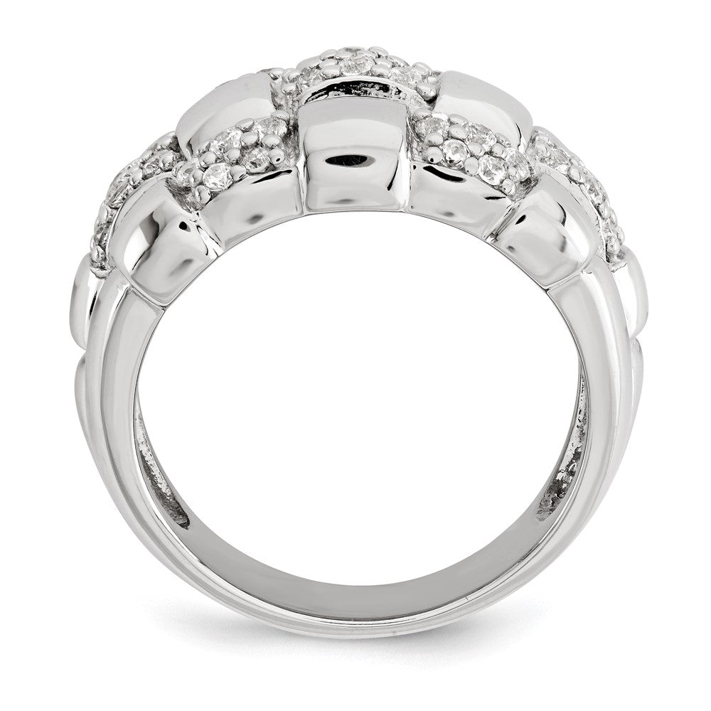 Sterlingsilber Gemustert Ring (size 6 Nur)