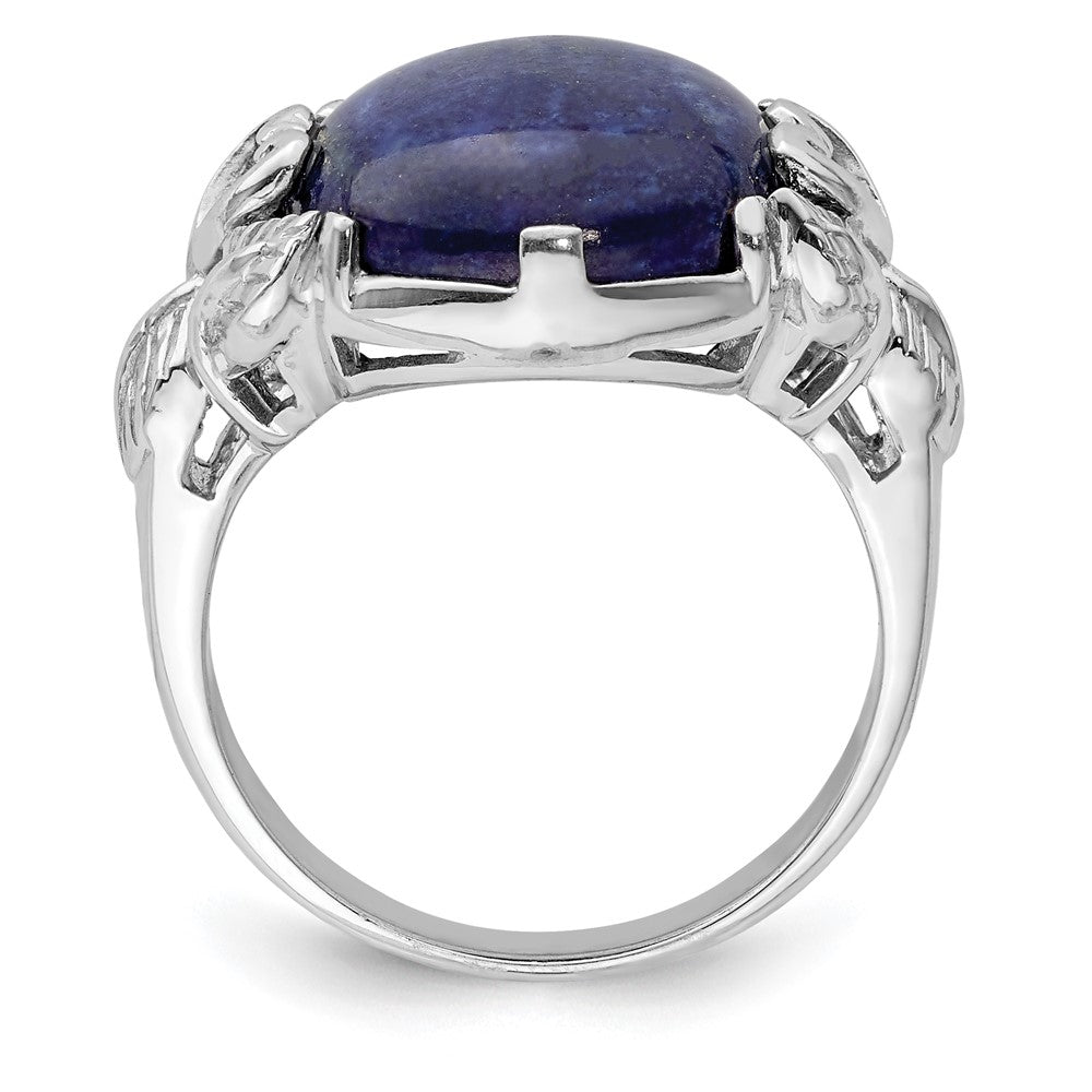 Sterlingsilber Rhodiniert Lapis Lazuli Ring