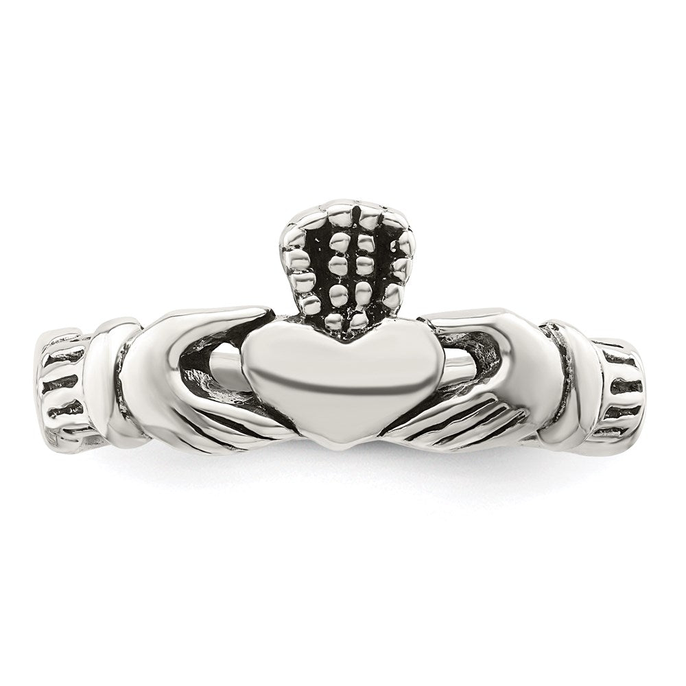 Sterlingsilber Claddagh Zehenring