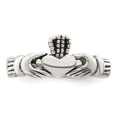 Sterlingsilber Claddagh Zehenring