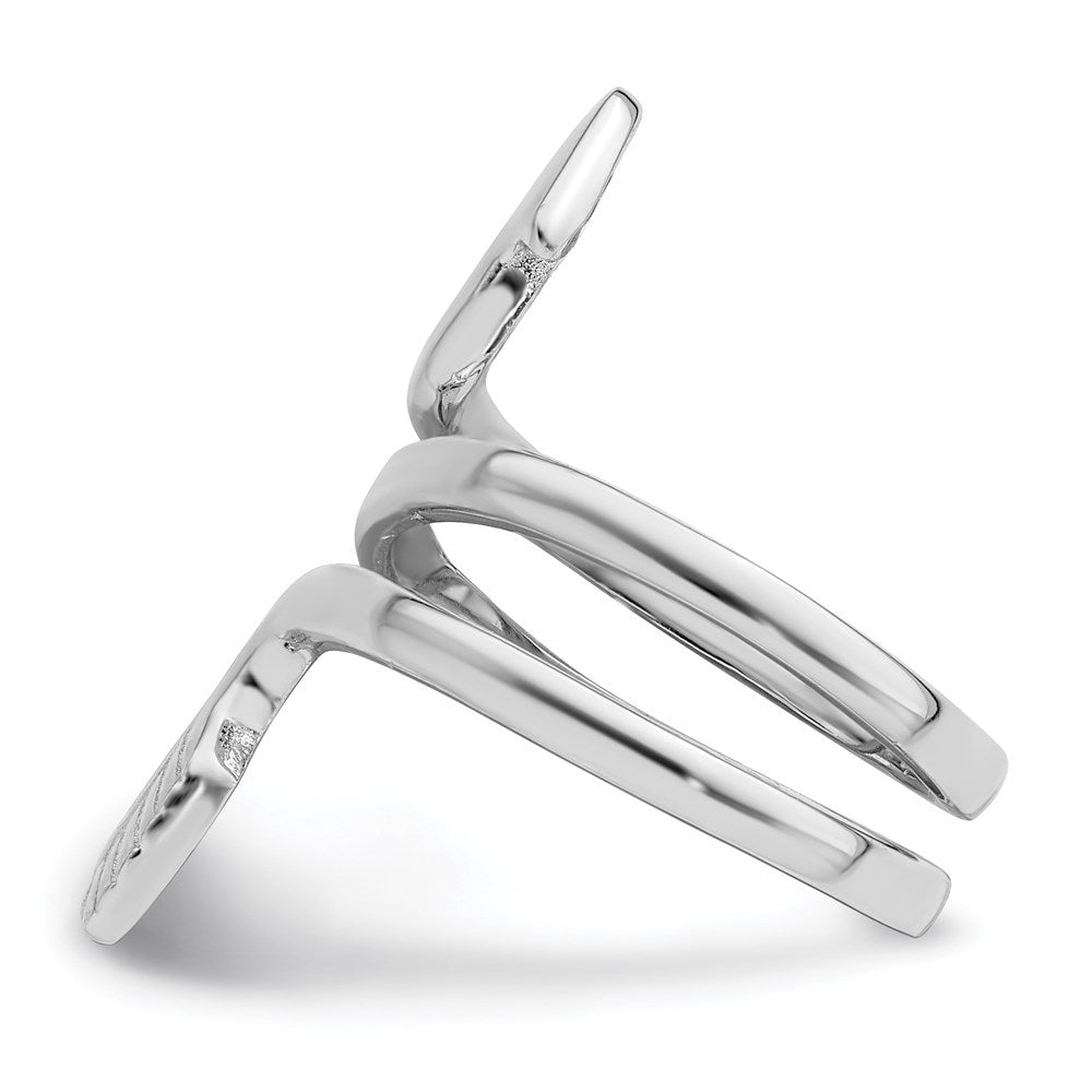 Sterlingsilber Rhodiniert Pfeil Wickel Zehenring