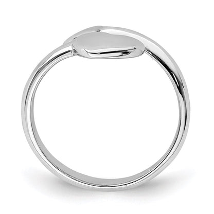 Sterlingsilber Rhodiniert Herz Pfeil Zehenring