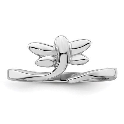 Sterlingsilber Rhodiniert Libelle Zehenring