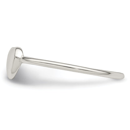 Sterlingsilber Poliert Herz Ring