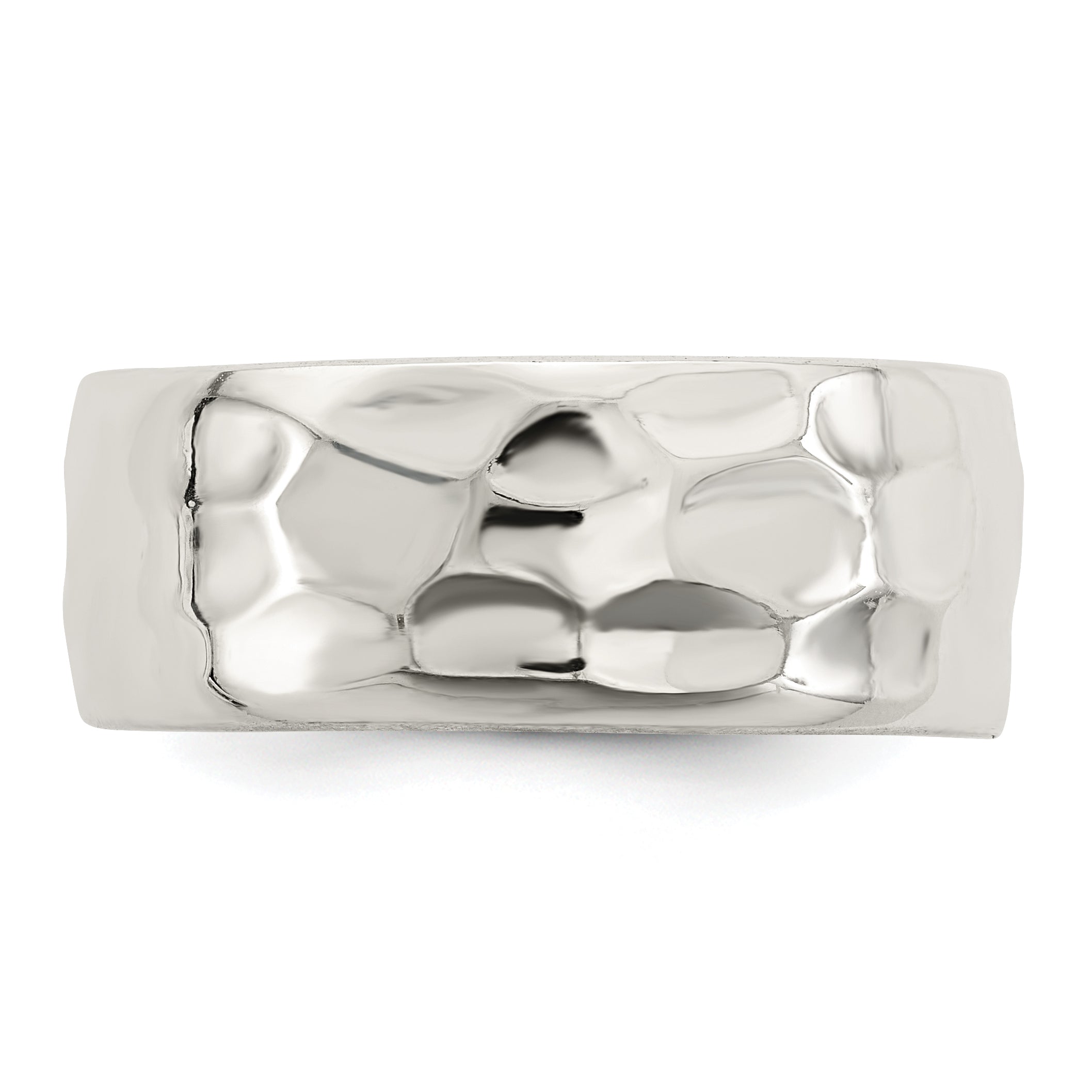 Sterlingsilber Gehämmert Poliert Ring