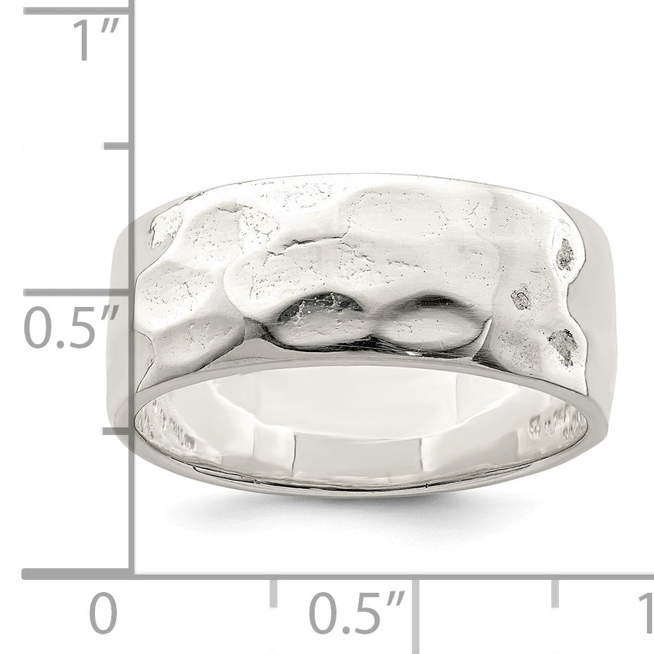 Sterlingsilber Gehämmert Poliert Ring