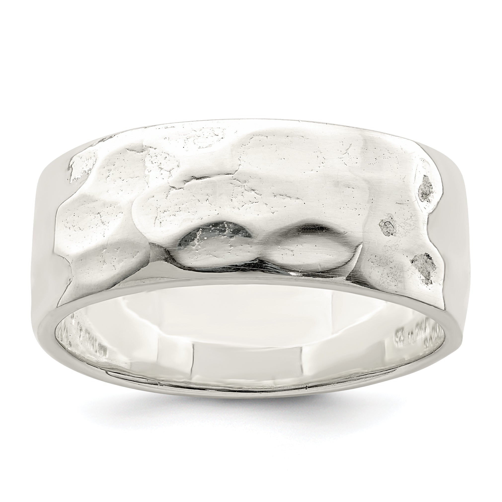 Sterlingsilber Gehämmert Poliert Ring
