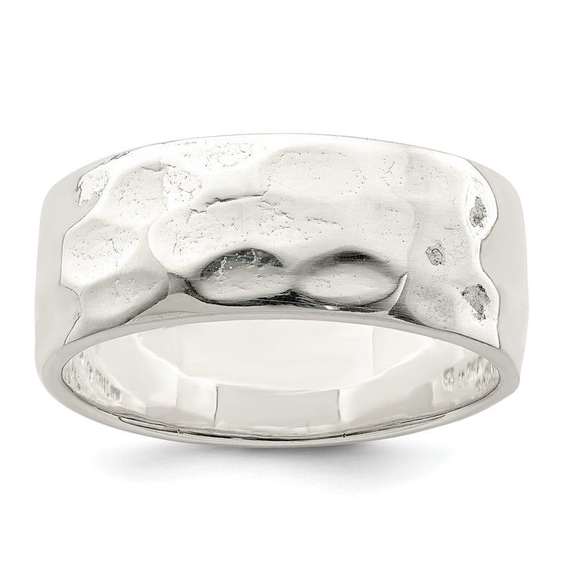 Sterlingsilber Gehämmert Poliert Ring