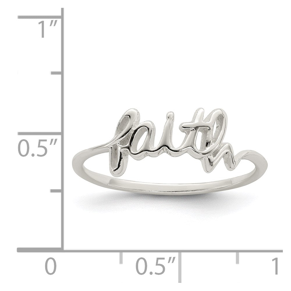 Sterlingsilber Glaube Ring