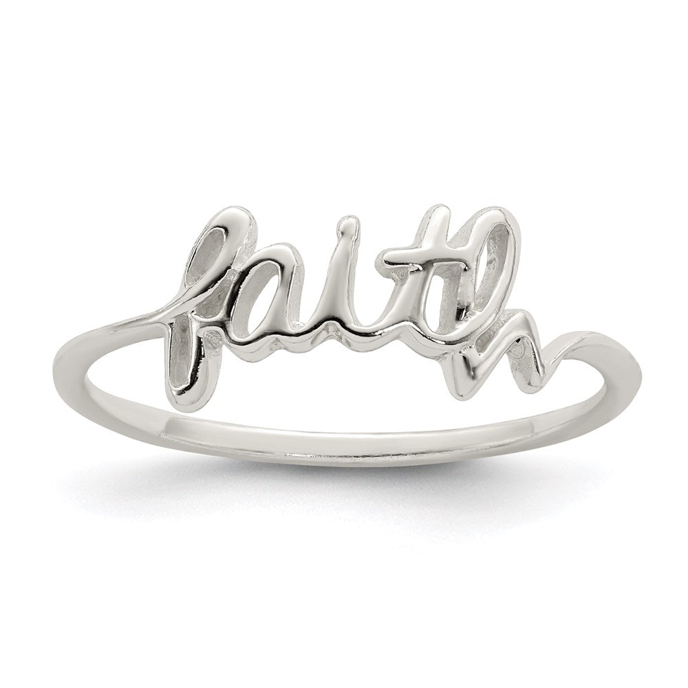 Sterlingsilber Glaube Ring