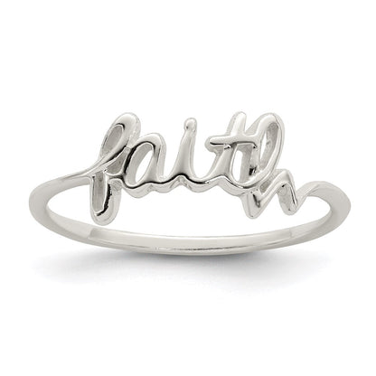Sterlingsilber Glaube Ring